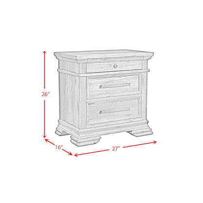 Park Ridge King Sleigh Storage 3PC Bedroom Set in Charcoal