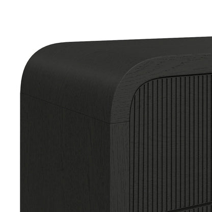Ridgemont King Storage 3PC Bedroom Set in Black with Grain