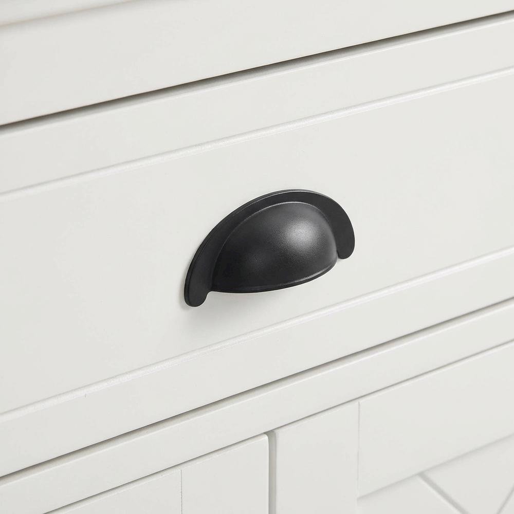 White 1-Drawer Nightstand with Traditional Style and Ample Storage