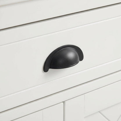 White 1-Drawer Nightstand with Traditional Style and Ample Storage