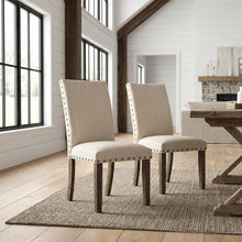 Upholstered Side Chair, Traditional Accent Dining Chair,White Set of 2
