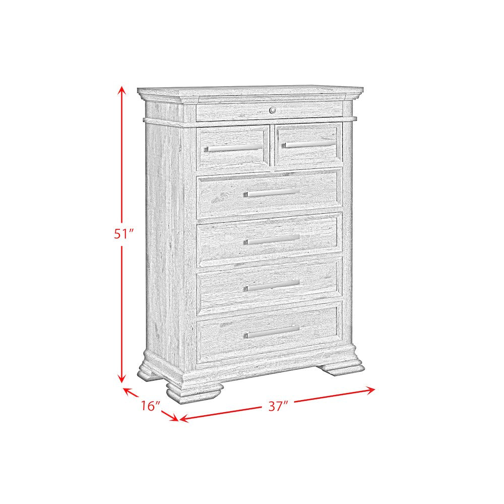 Park Ridge Queen Panel 3PC Bedroom Set in Charcoal
