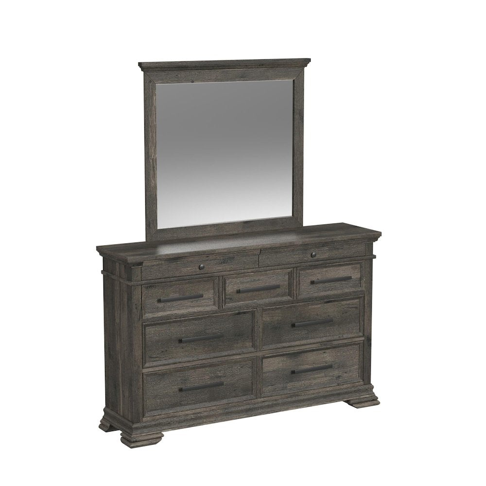Park Ridge Queen Panel 5PC Bedroom Set in Charcoal
