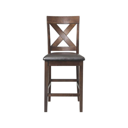 Alexa Counter Height Side Chair Set in Cherry