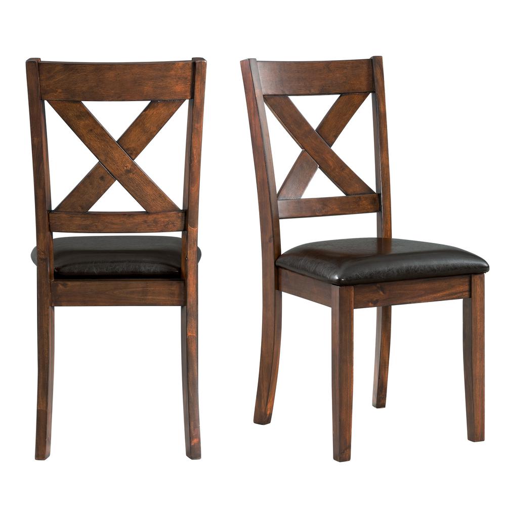 Alexa Standard Height Side Chair Set in Cherry