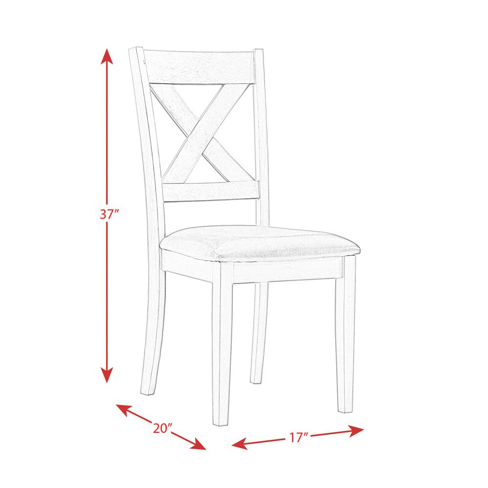 Alexa Standard Height Side Chair Set in Cherry