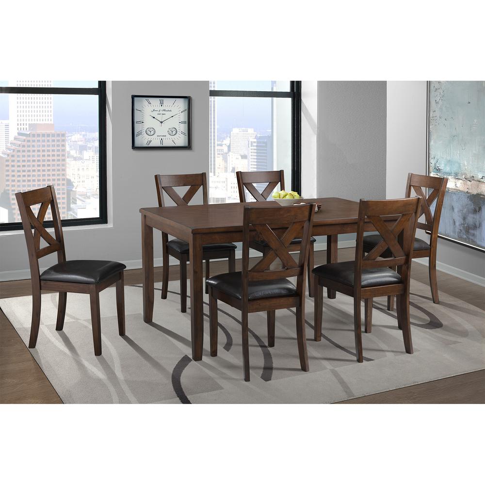 Alexa Standard Height Side Chair Set in Cherry