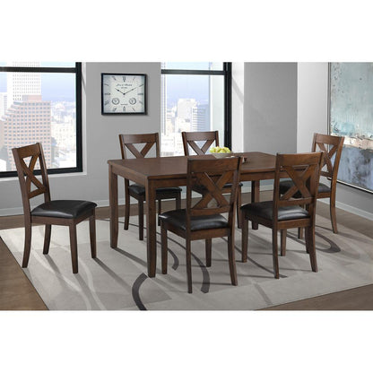 Alexa Standard Height Side Chair Set in Cherry