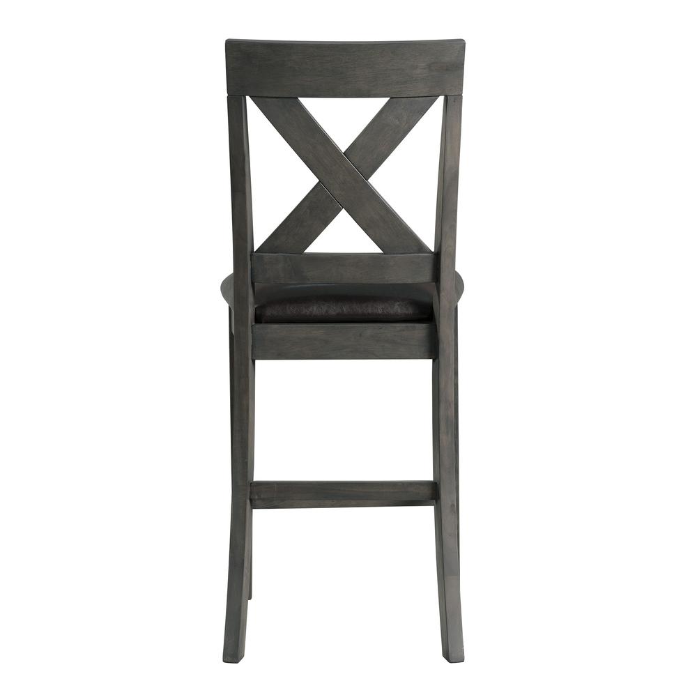 Alexa Counter Height Side Chair Set in Gray