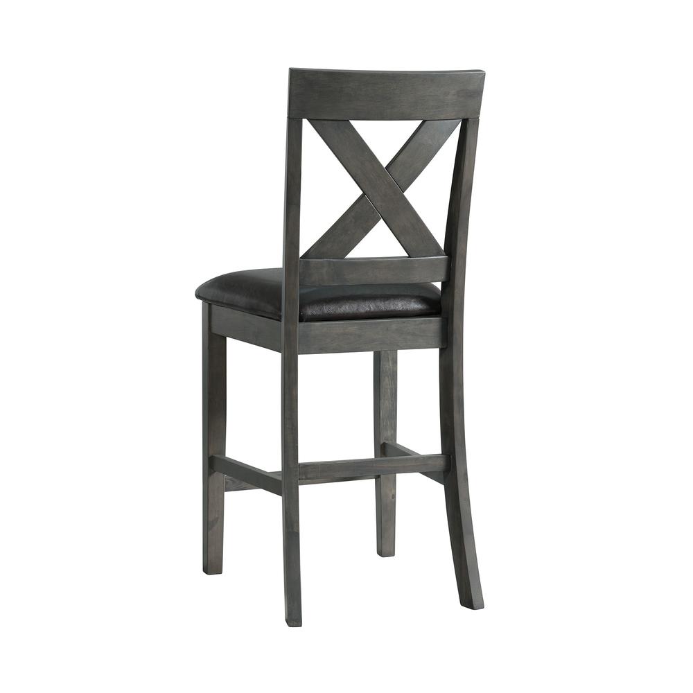 Alexa Counter Height Side Chair Set in Gray