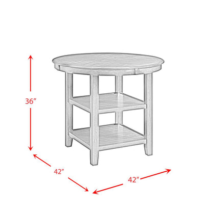Taylor Counter Height 5PC Dining Set-Table and Four Side Chairs in Gray