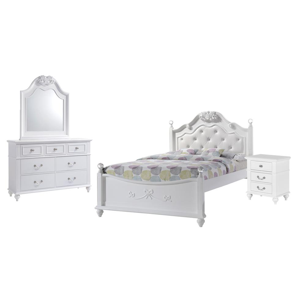 Annie Full Platform 4PC Bedroom Set w/ Storage Trundle