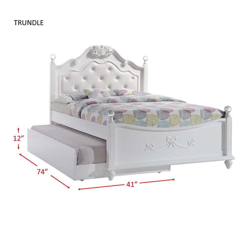 Annie Full Platform 4PC Bedroom Set w/ Storage Trundle