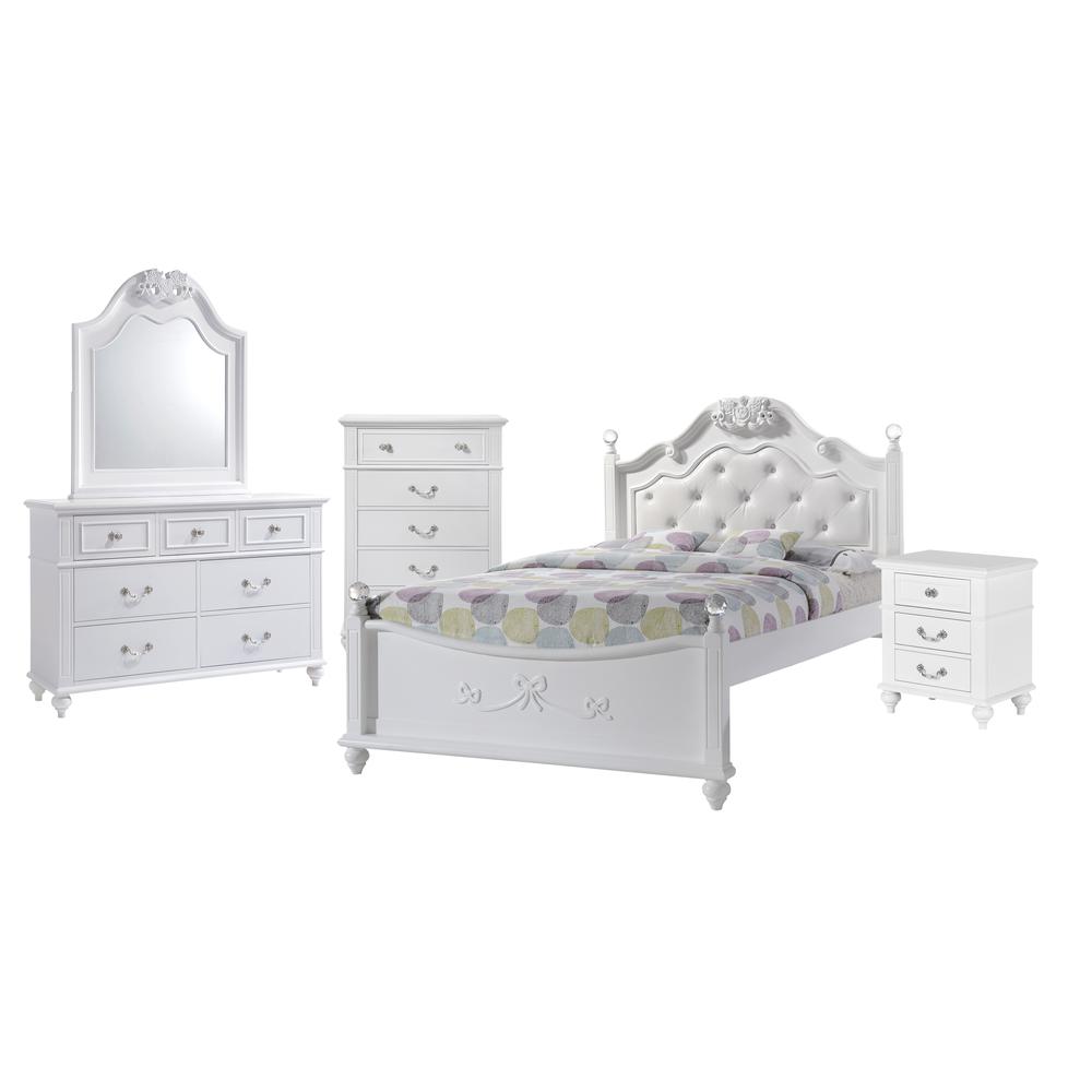 Annie Full Platform 5PC Bedroom Set w/ Storage Trundle