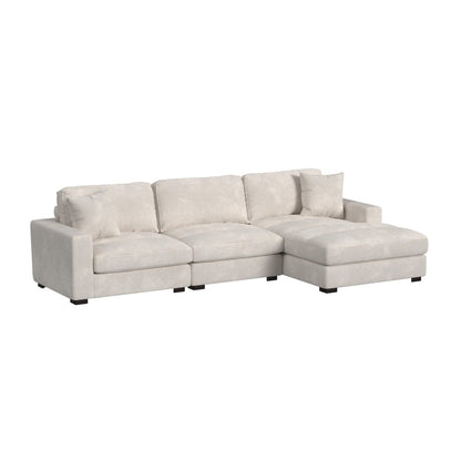 Mesa Modular 3PC Sectional Set with RHF Chaise in Steno Beige