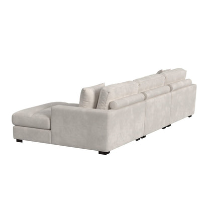 Mesa Modular 3PC Sectional Set with RHF Chaise in Steno Beige