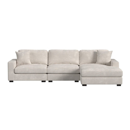 Mesa Modular 3PC Sectional Set with RHF Chaise in Steno Beige