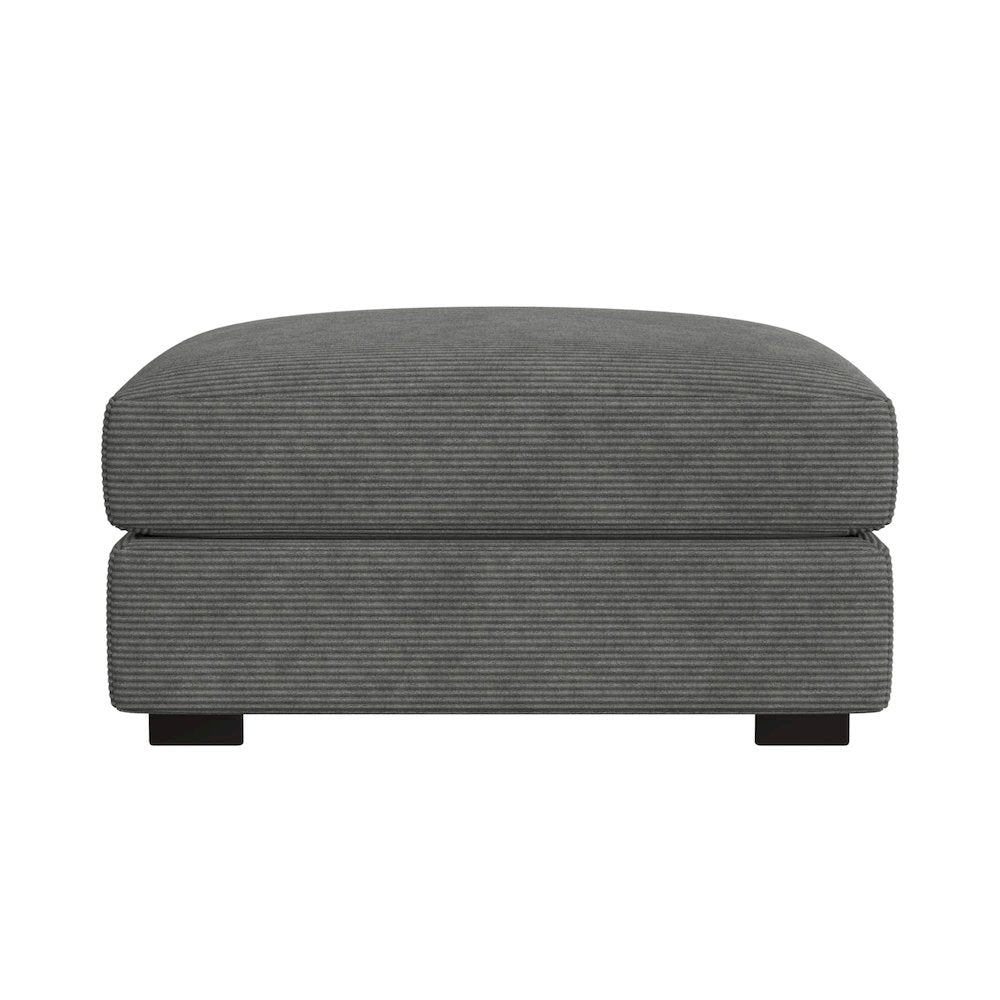 Mesa Modular Ottoman in Steno Charcoal