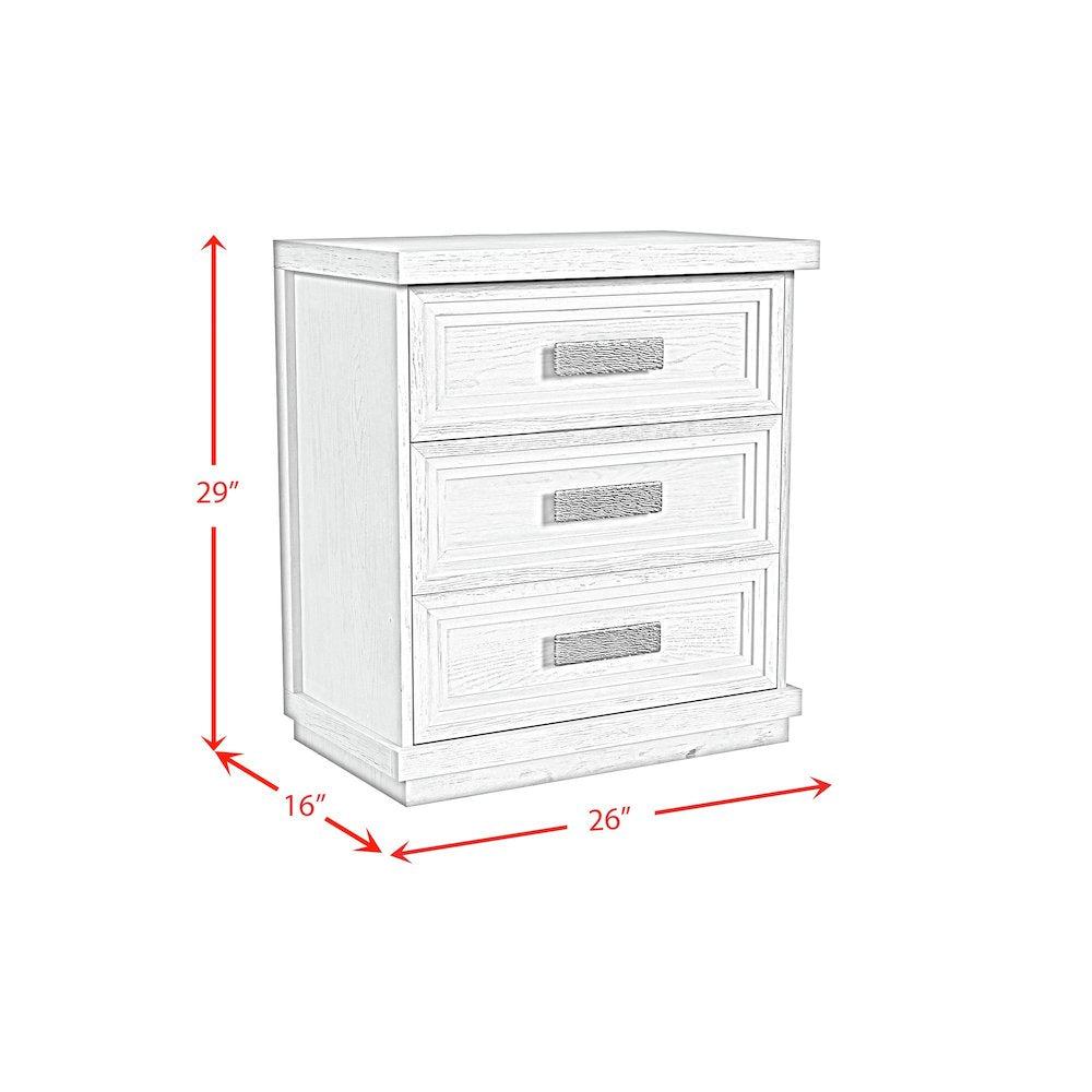 Rhiannon Queen Storage 5PC Bedroom Set in Antique White