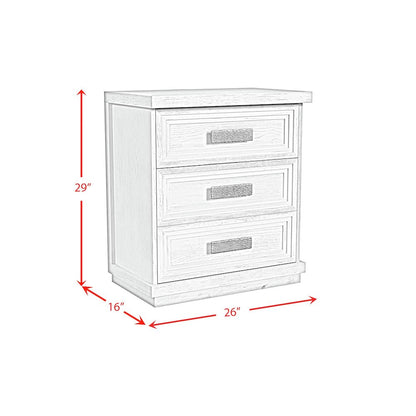 Rhiannon Queen Storage 5PC Bedroom Set in Antique White