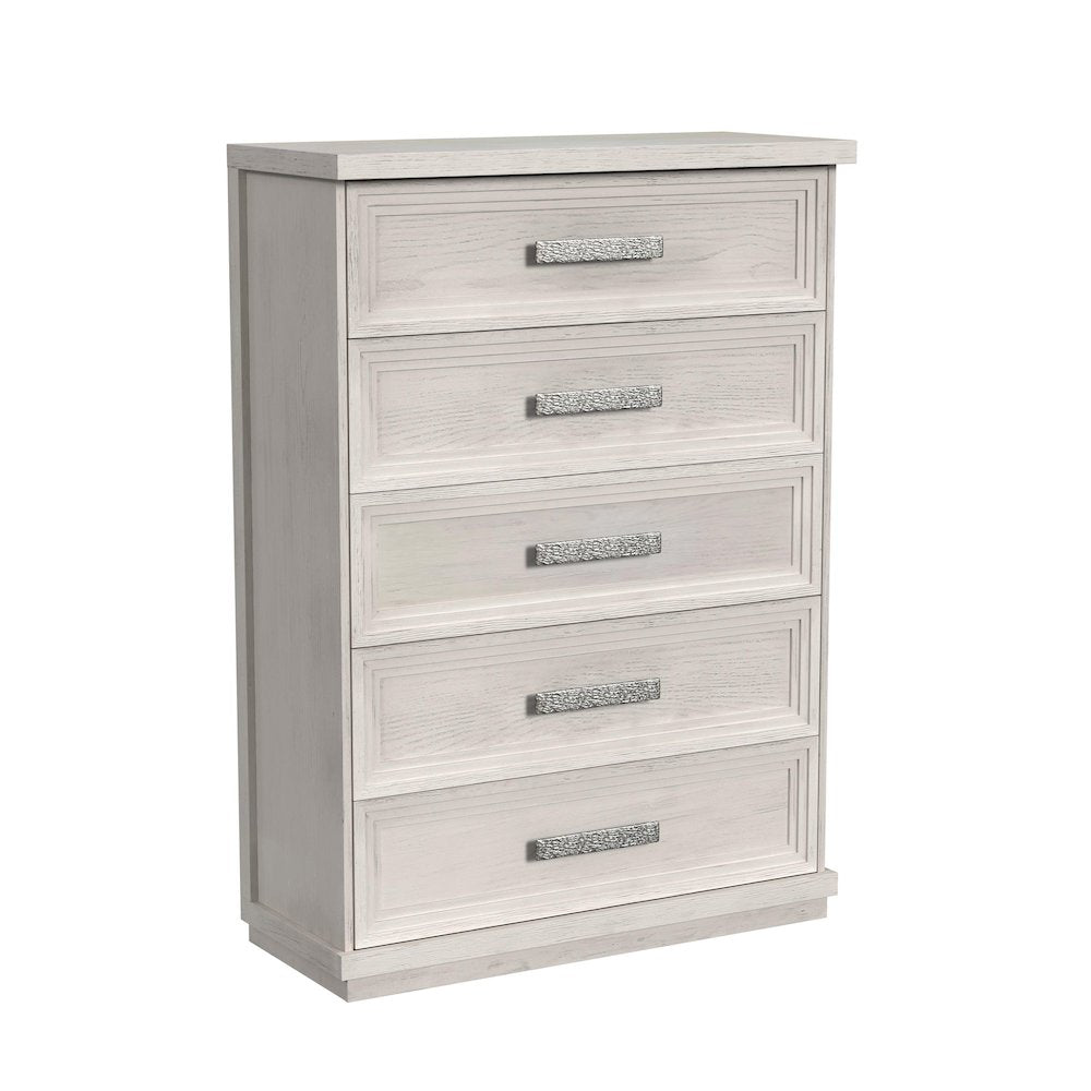 Rhiannon Queen Storage 5PC Bedroom Set in Antique White