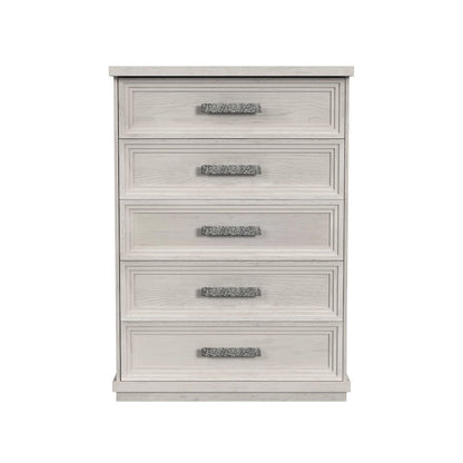 Rhiannon 5-Drawer Chest in Antique White