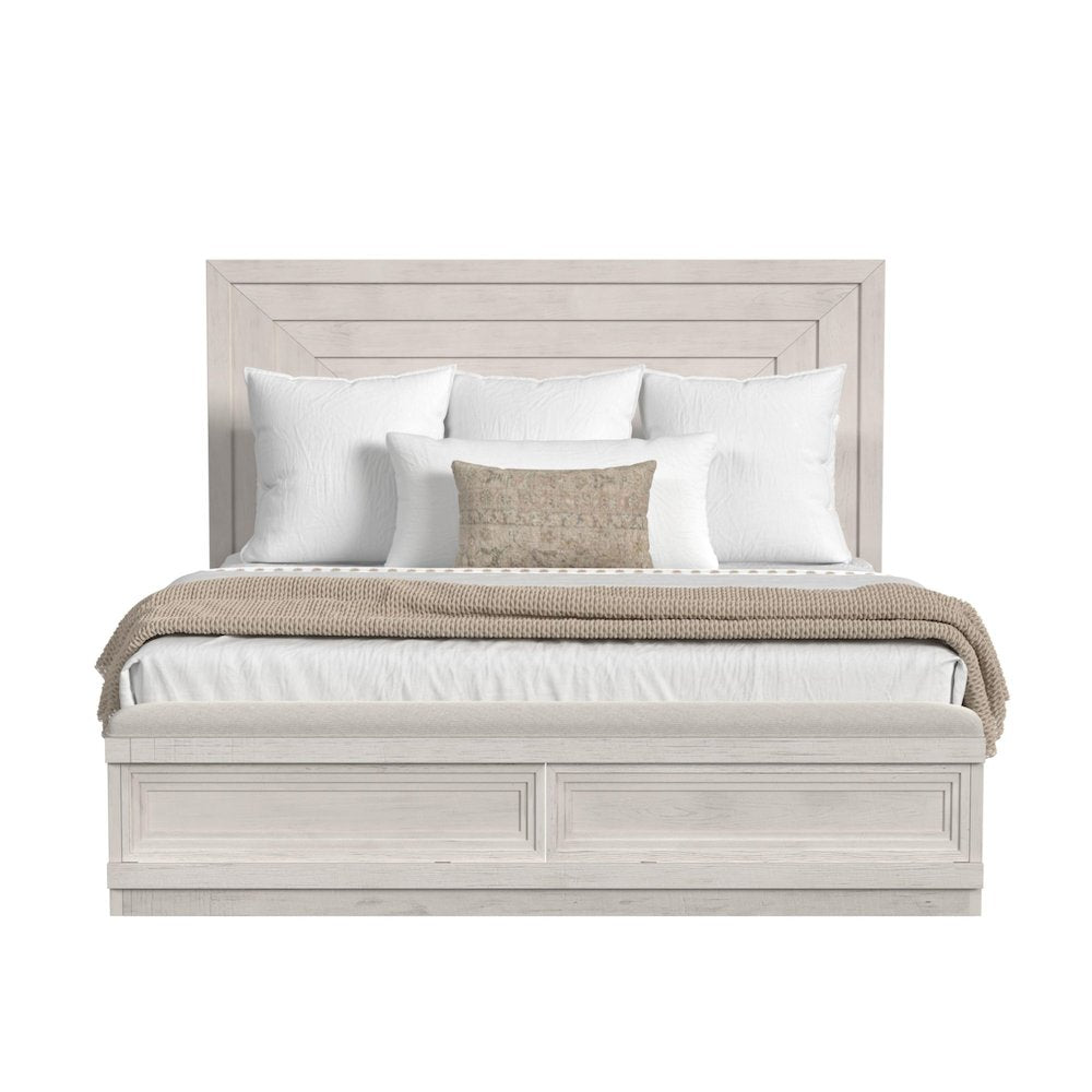 Rhiannon King Storage Bed in Antique White