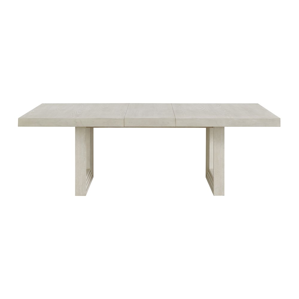 Rhiannon Rectangular Dining Table with 18" Leaf in Antique White