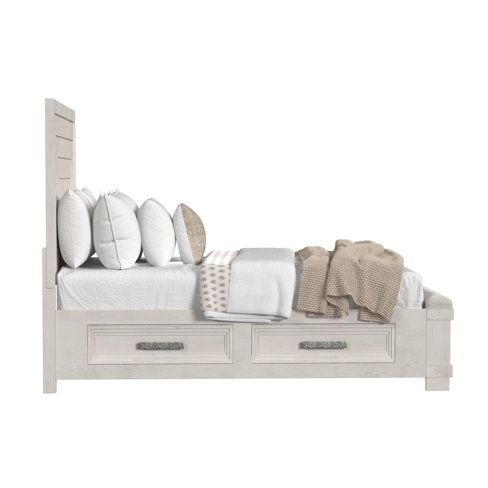 Rhiannon King Storage Bed in Antique White