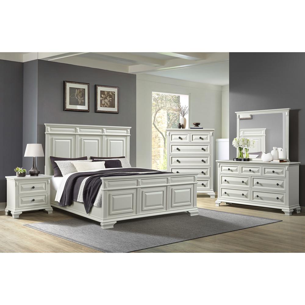 Sumner King Panel 3PC Bedroom Set in Antique White