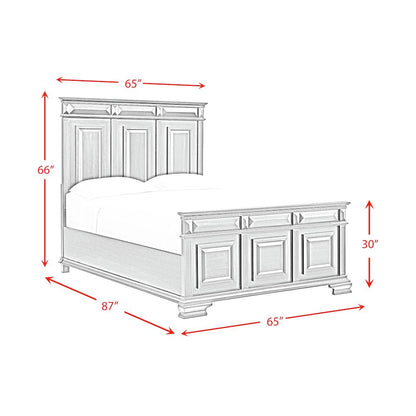 Sumner Queen 4PC Bedroom Set in Antique White