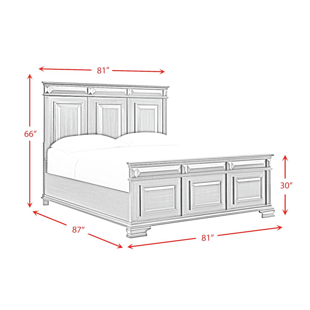 Sumner King 3PC Bedroom Set in Black