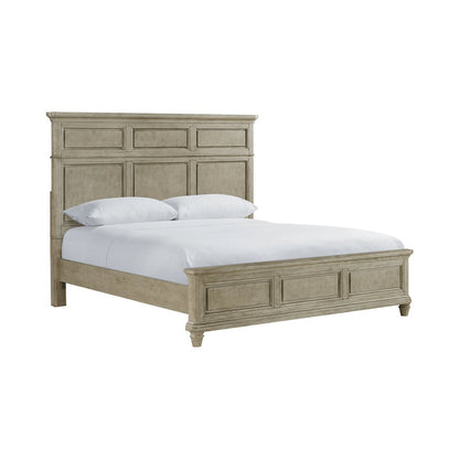 Emiko King 4PC Bedroom Set in Light Grey