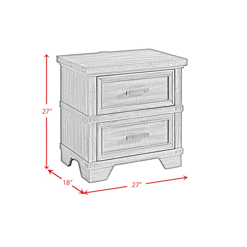 Canyon Ridge King Storage 3PC Bedroom Set in Charcoal