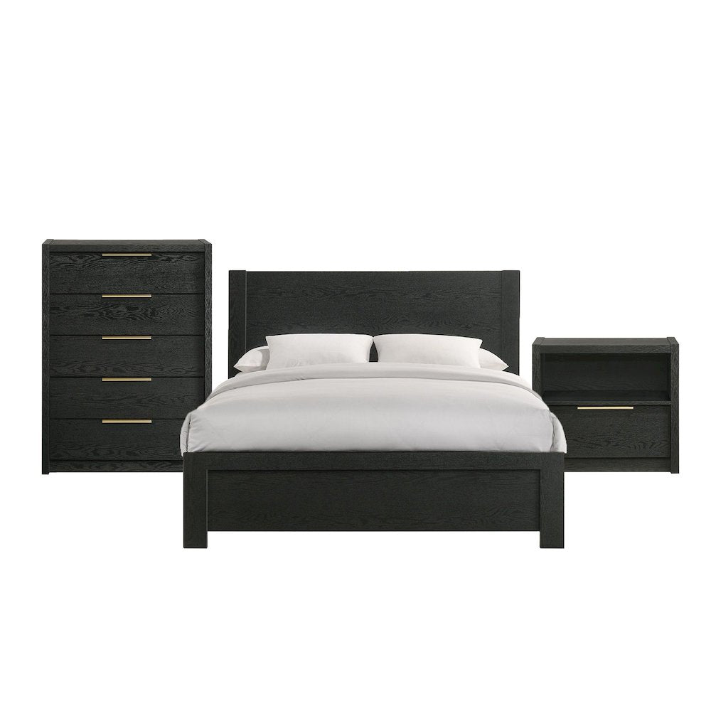 Ardmore Bend Full 3PC Bedroom Set in Black