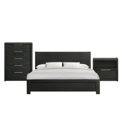 Ardmore Bend King 3PC Bedroom Set in Black