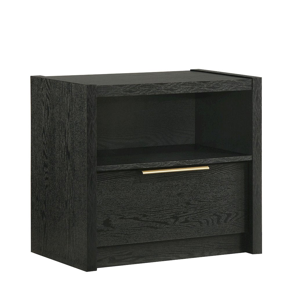 Ardmore Bend Nightstand with USB in Black
