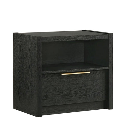 Ardmore Bend Nightstand with USB in Black