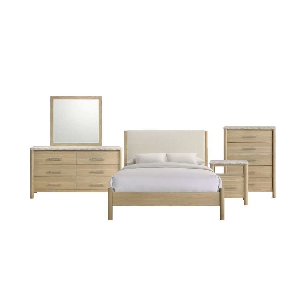 Joanna Full 5PC Bedroom Set in Natural