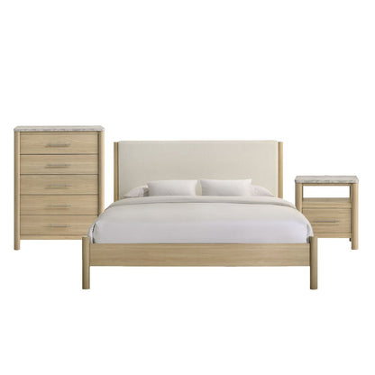 Joanna King 3PC Bedroom Set in Natural