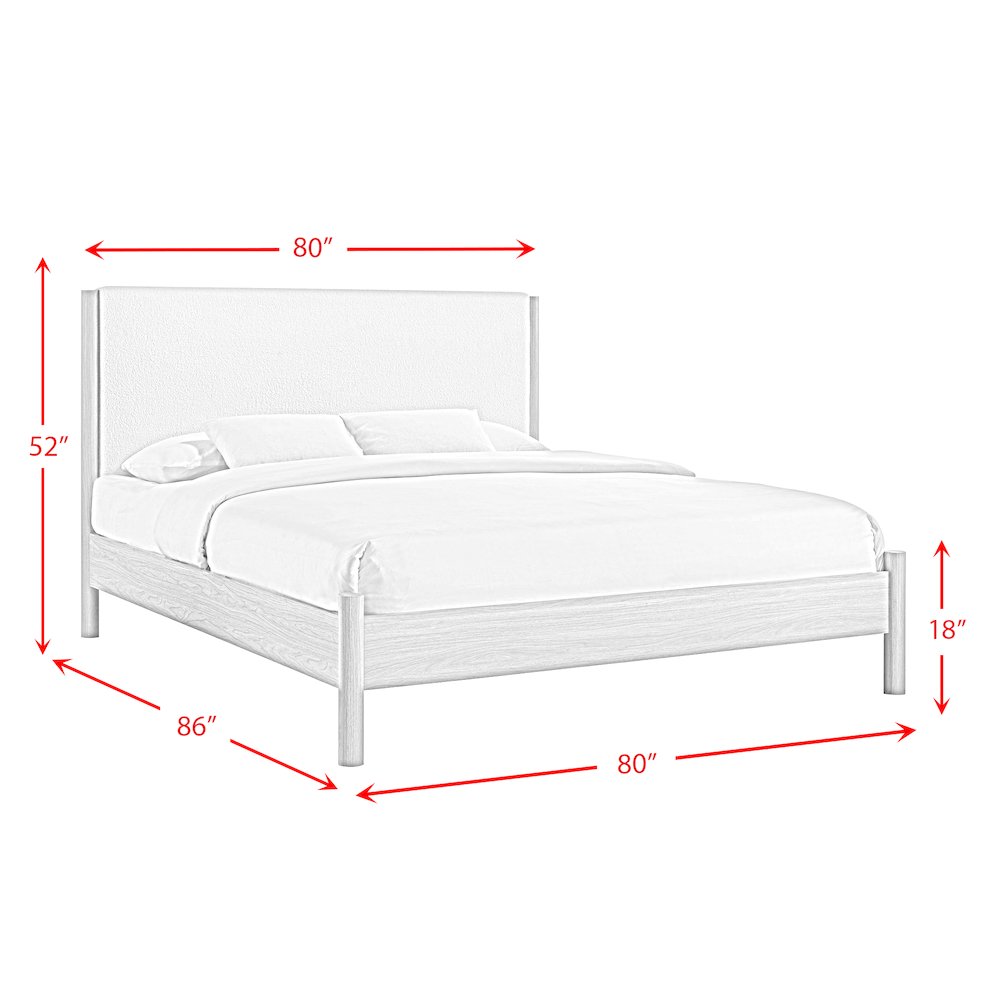 Joanna King Bed in Natural