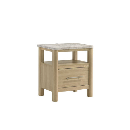 Joanna Nightstand with USB in Natural
