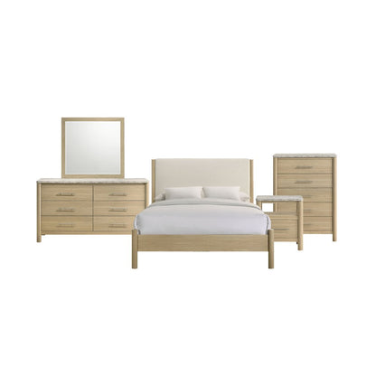 Joanna Queen 5PC Bedroom Set in Natural