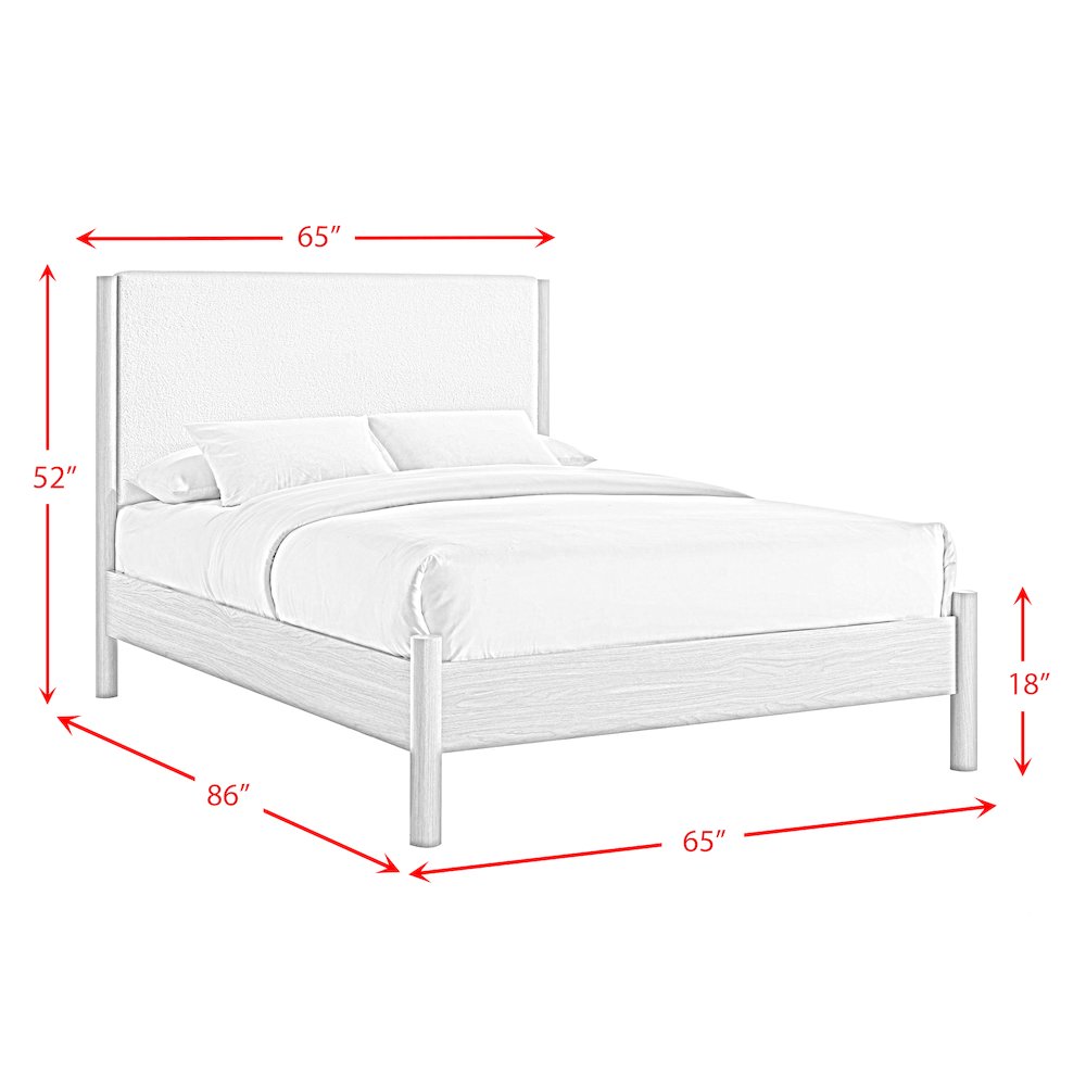 Joanna Queen 5PC Bedroom Set in Natural