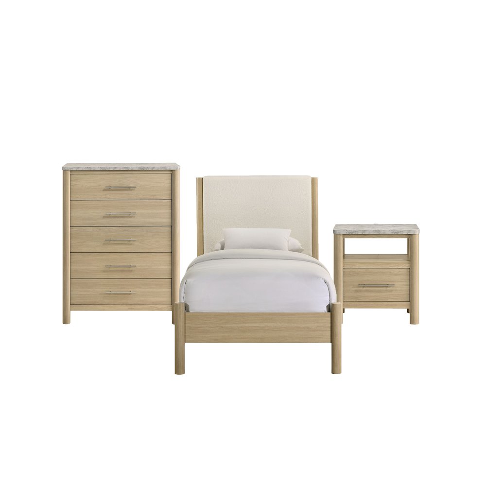 Joanna Twin 3PC Bedroom Set in Natural