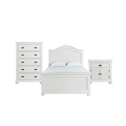Conaughey  Full Panel 3PC Bedroom Set in White