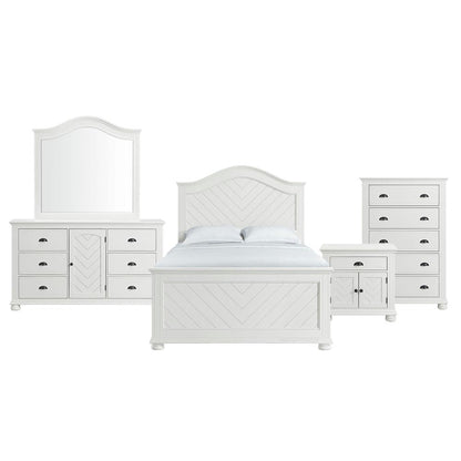 Conaughey  Full Panel 5PC Bedroom Set in White