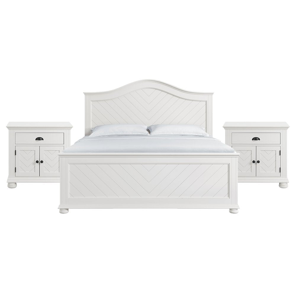 Conaughey King 3PC Bedroom Set in White