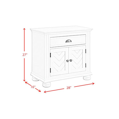 Conaughey King 4PC Bedroom Set in White
