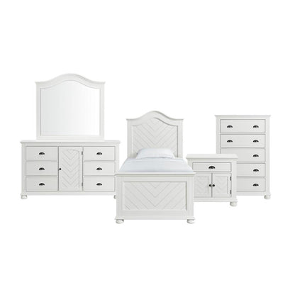 Conaughey Twin Panel 5PC Bedroom Set in White